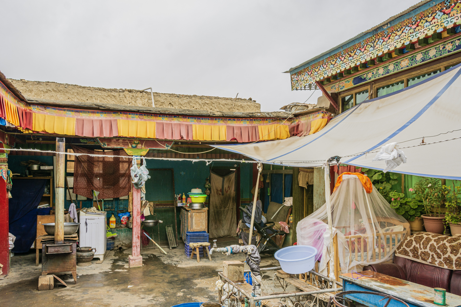 Gyantse Tibetisches Wohnhaus